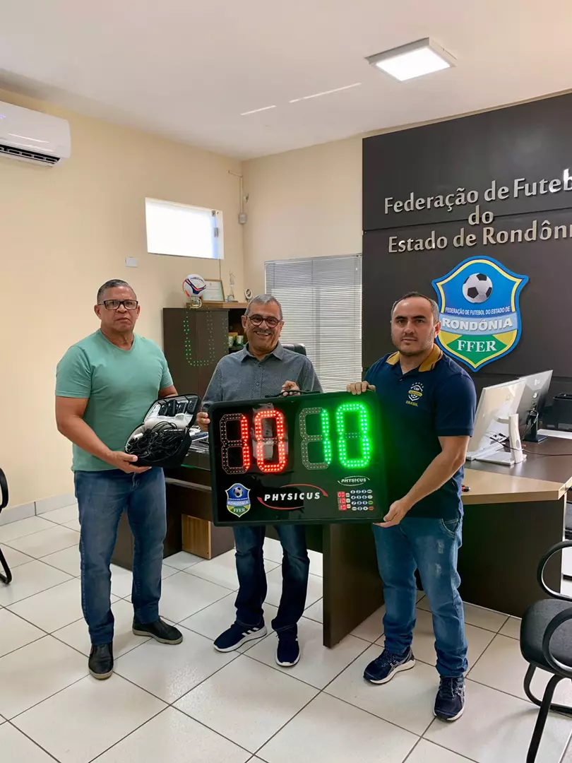 FFER entrega equipamentos modernos à arbitragem de Rondônia